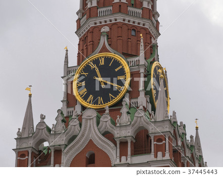 Moscow Kremlin Main Clock named Kuranti  Moscow Kremlin Main Clock named Kuranti  37445443