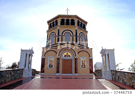 Orthodox church over Kykkos Monastery, Cyprus Orthodox church over Kykkos Monastery, Cyprus 37446759