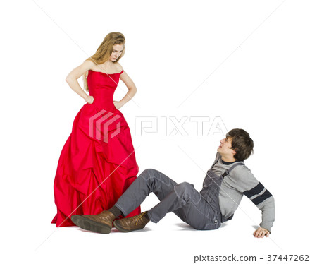 Concept of mesalliance and unequal match. Concept of mesalliance and unequal match. 37447262