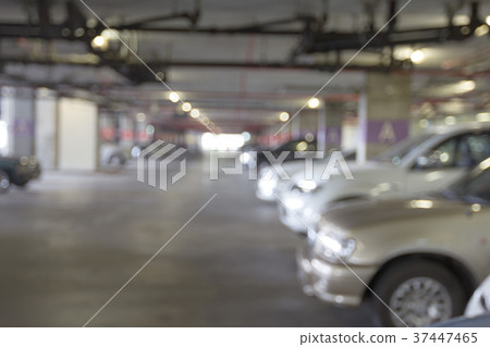 Car parking lot interior blur background  37447465