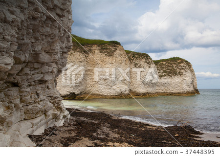 Empty beach on Flamborough Head 37448395