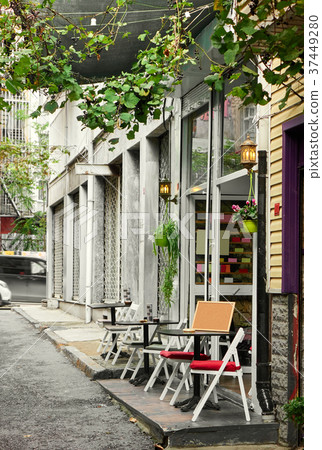 Turkish street cafe in Istanbul. 37449280