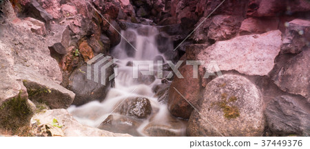 Waterfall among stones. Riga. Latvia 37449376