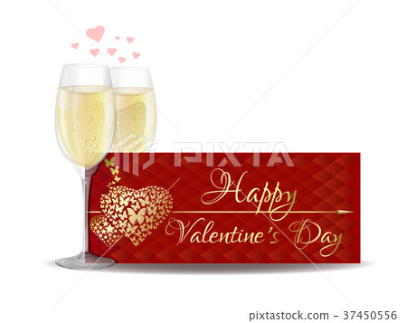 Banner For Valentines Day Stock Illustration 37450556 Pixta