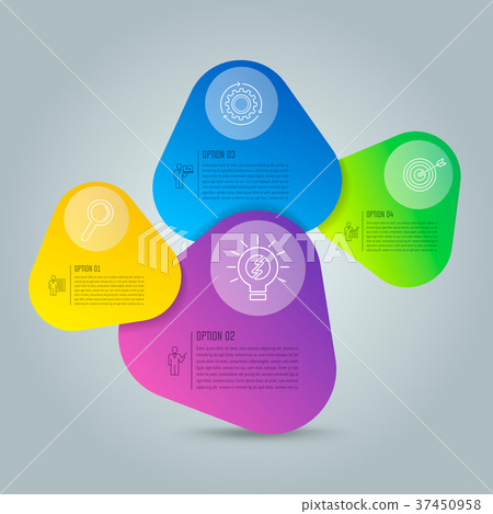 infographic design business concept with 4 options infographic design business concept with 4 options 37450958