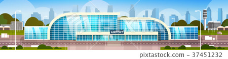 Airport Building Modern Terminal Exterior With 37451232