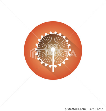 Ferris Wheel Icon Silhouette Observation Circle 37451244