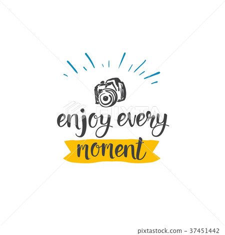 Travel Quote Hand Drawn Icon Lettering Vacation 37451442