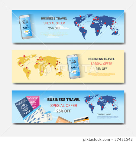 Business Travel Special Offer Set Of Template Business Travel Special Offer Set Of Template 37451542