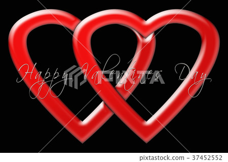 Two hearts united for Valentine's Day Two hearts united for Valentine's Day 37452552