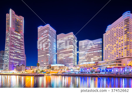 神奈川縣Minato Mirai夜視圖 神奈川縣Minato Mirai夜視圖 37452662