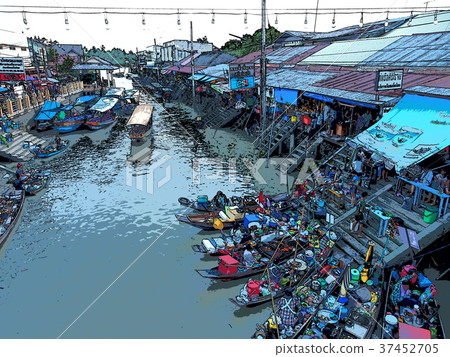 Amphawa Floating Market Amphawa Floating Market 37452705