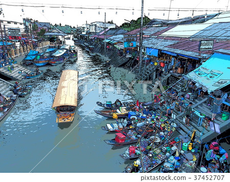Amphawa Floating Market Amphawa Floating Market 37452707
