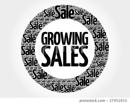 Growing Sales words cloud 37452833
