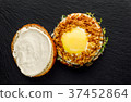 Hamburger with beef meat and egg. 37452864