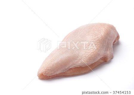 Raw chicken fillet isolated on white background 37454153