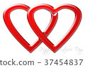 Two hearts united for Valentine's Day 37454837