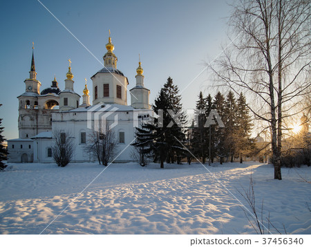 Old church at sunset 37456340