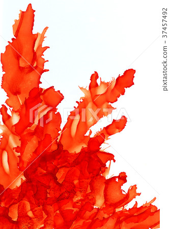 Orange splash corner - Stock Illustration [37457492] - PIXTA