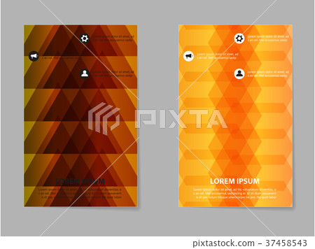 Abstract vector business template set. Brochure Abstract vector business template set. Brochure 37458543