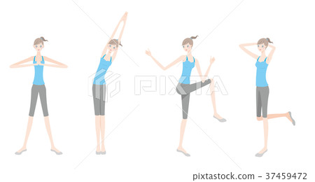 Illustration of a yoga woman Illustration of a yoga woman 37459472
