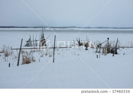 大川湖在冬天 37460339