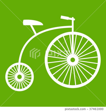 Penny-farthing icon green 37461000