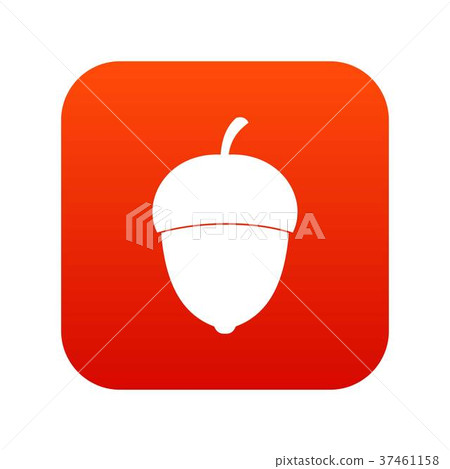Acorn icon digital red Acorn icon digital red 37461158