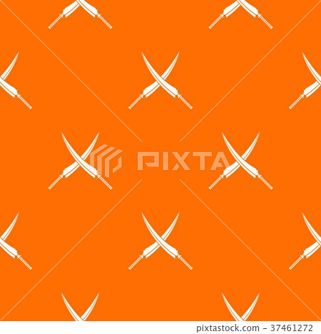 Samurai swords pattern seamless 37461272