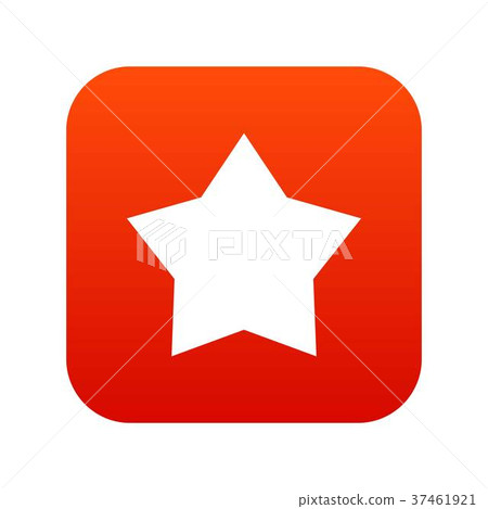 Star icon digital red Star icon digital red 37461921