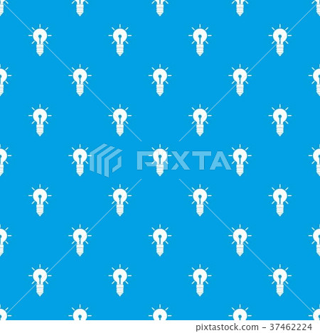 Light bulb idea pattern seamless blue Light bulb idea pattern seamless blue 37462224
