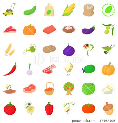 Pumpkin icons set, isometric style Pumpkin icons set, isometric style 37462506