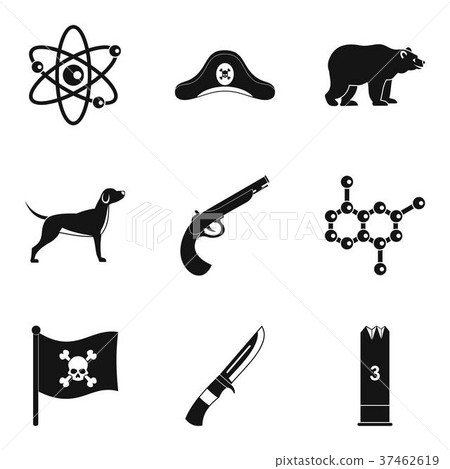 Chase icons set, simple style - Stock Illustration [37462619] - PIXTA