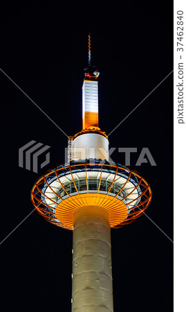 Kyoto Tower at night 37462840