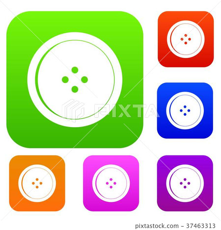 Round sewing button set color collection 37463313
