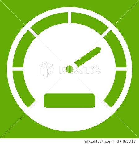 Speedometer icon green 37463315