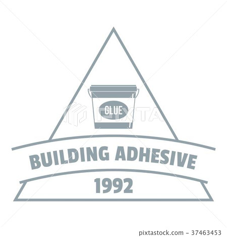 Building adhesive logo, gray monochrome style 37463453