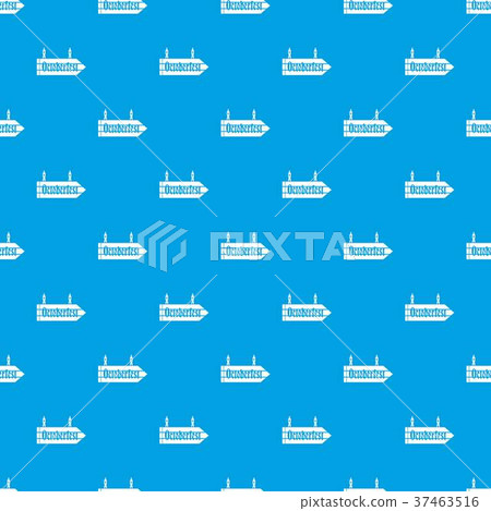 Sign octoberfest pattern seamless blue Sign octoberfest pattern seamless blue 37463516