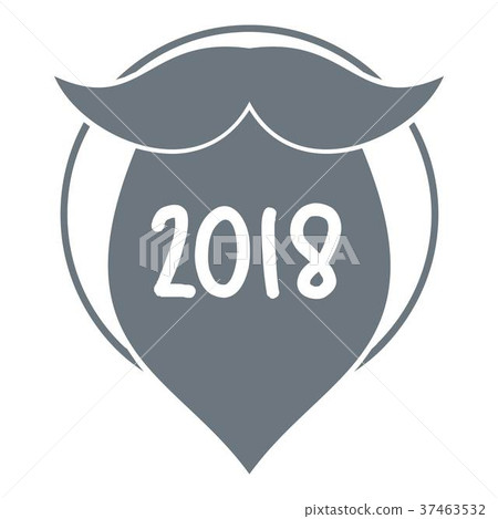 Beard logo, simple gray style Beard logo, simple gray style 37463532