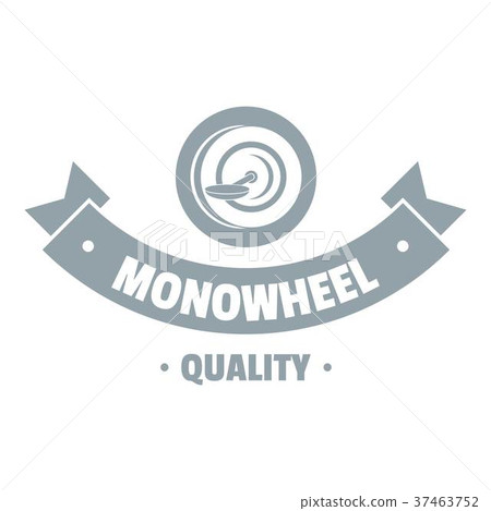 Modern mono wheel logo, simple gray style Modern mono wheel logo, simple gray style 37463752