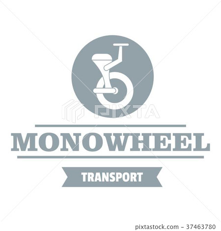 Urban mono wheel logo, simple gray style Urban mono wheel logo, simple gray style 37463780