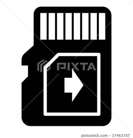 Flash drive icon, simple black style Flash drive icon, simple black style 37463787