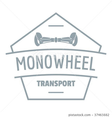 Mono wheel logo, simple gray style Mono wheel logo, simple gray style 37463882