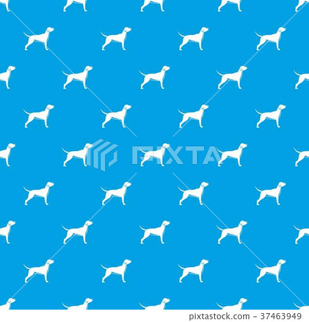 Dog pattern seamless blue 37463949