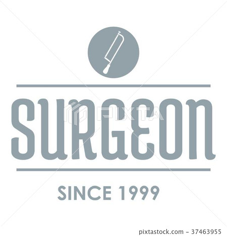 Surgeon logo, gray monochrome style 37463955