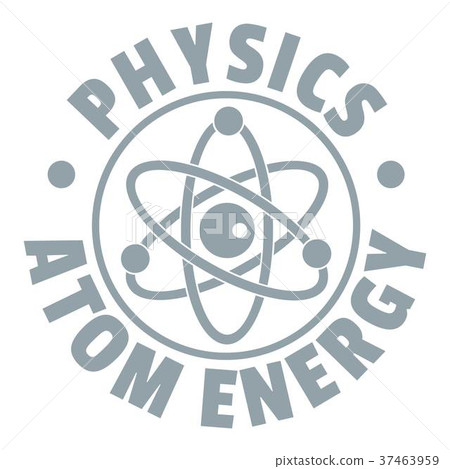 Atom energy logo, simple gray style Atom energy logo, simple gray style 37463959