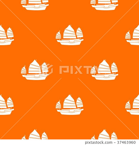 Junk boat pattern seamless Junk boat pattern seamless 37463960