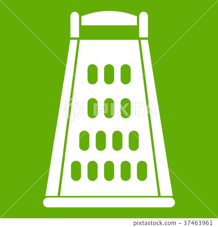Kitchen grater icon green Kitchen grater icon green 37463961