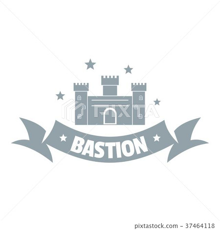 Building bastion logo, simple gray style Building bastion logo, simple gray style 37464118