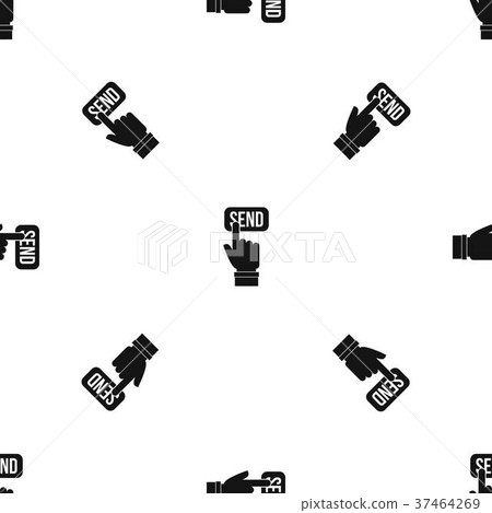 Email communication concept pattern seamless black Email communication concept pattern seamless black 37464269